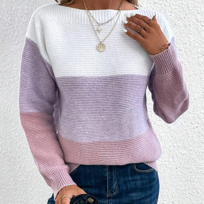 NAYA™ | Pull Tricoté Chic à Col Rond & Coupe Oversize