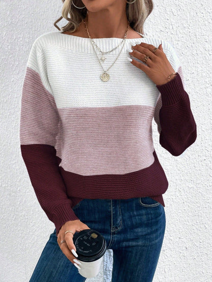 NAYA™ | Pull Tricoté Chic à Col Rond & Coupe Oversize