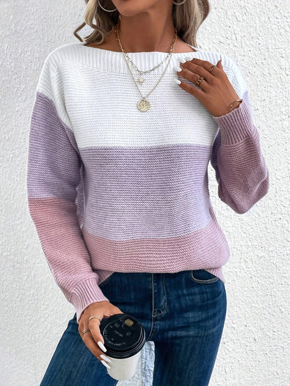 NAYA™ | Pull Tricoté Chic à Col Rond & Coupe Oversize