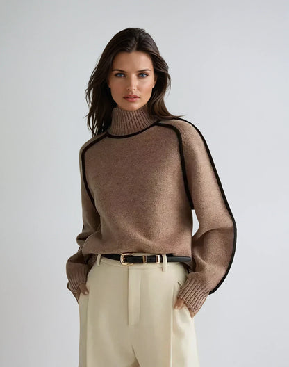 LINA™ | Pull Ample Demi-Turtleneck